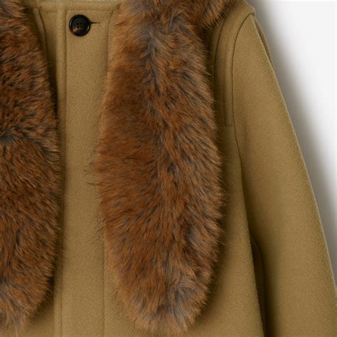 fau burberry coat|burberry duffle coat.